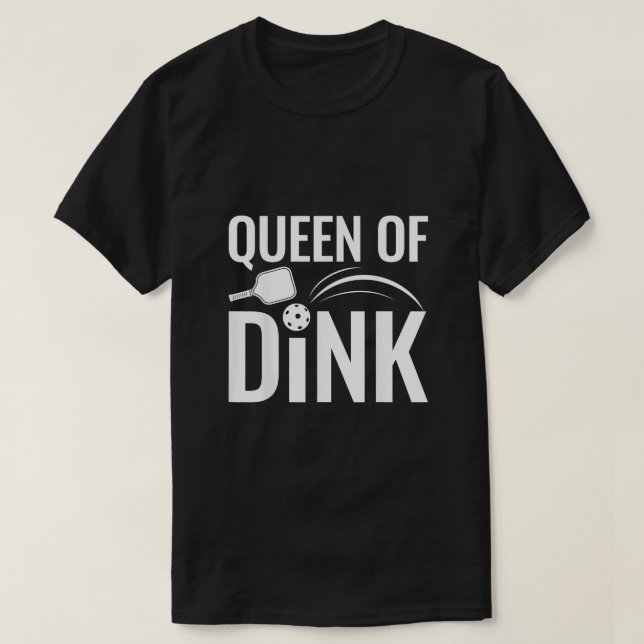 Funny Queen of Dink Pickleball Mamma Mors dag Gif T Shirt (Design framsida)