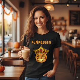 Funny Queen Pumpkin Pun Couple Halloween Costume T Shirt