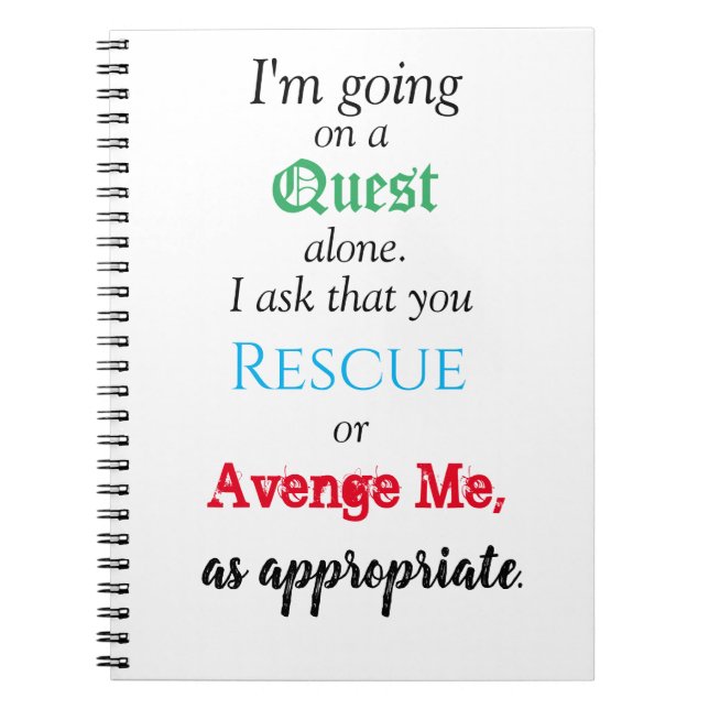 Funny Quest bärbar dator Anteckningsbok (Framsidan)