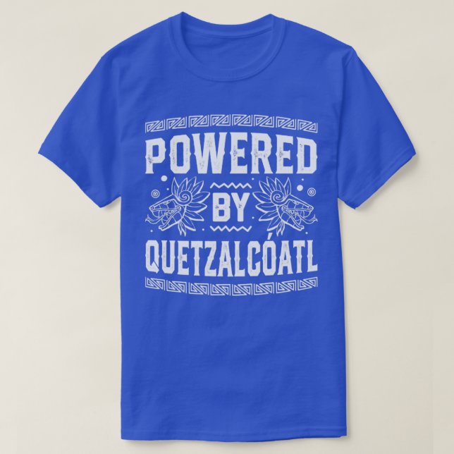 Funny Quetzalcoatl Aztec-server med Quetza T Shirt (Design framsida)