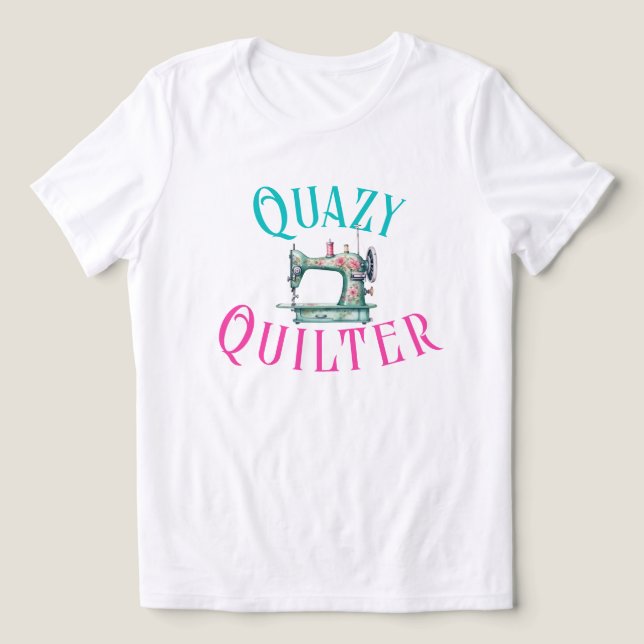 Funny Quilter T Shirt (Design Framsida)