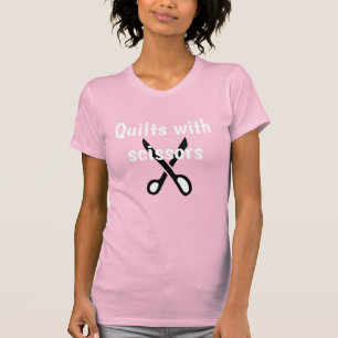 Funny Quilters Tee, Söt Ljusare rosa T-Shirt