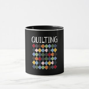 Funny Quilting Älskare Kofferter för födelsedags Mugg