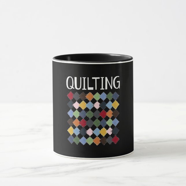 Funny Quilting Älskare | Kofferter för födelsedags Mugg (Center)
