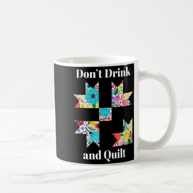 Funny Quilting Sewing Quilt Quilter Gift  Kaffemugg (Höger)