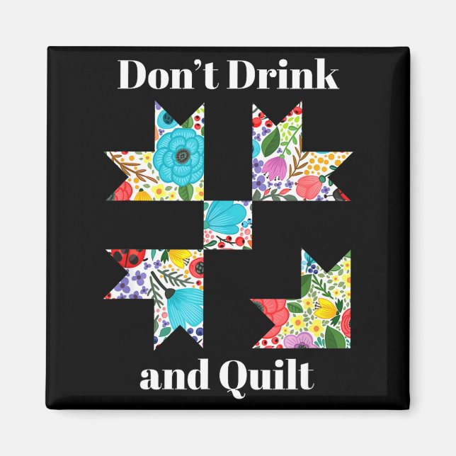 Funny Quilting Sewing Quilt Quilter Gift  Magnet (Framsidan)