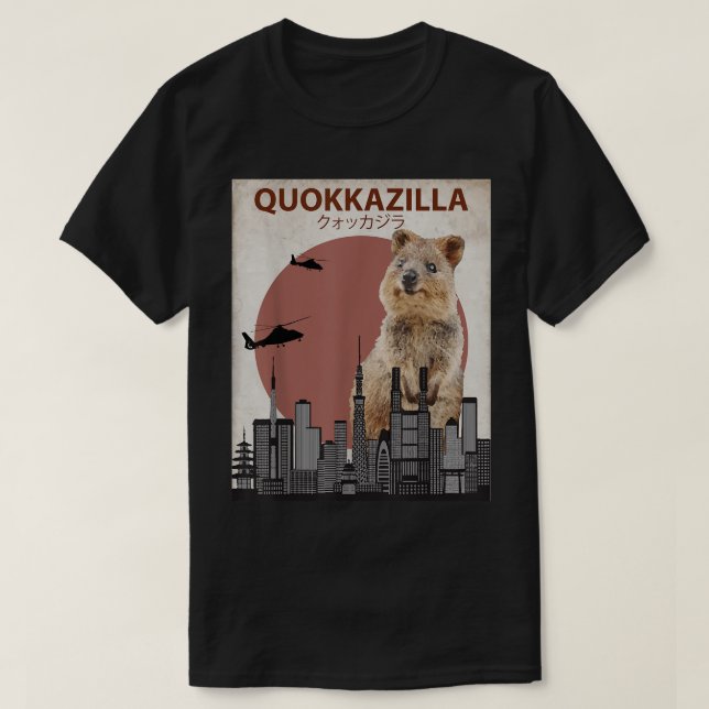 Funny Quokka Giant Australia Monster T Shirt (Design framsida)