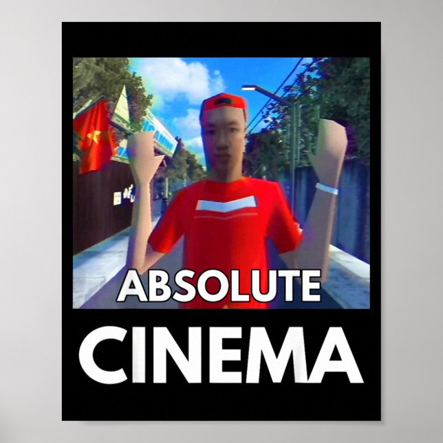 Funny Quote Absolute Cinema Meme Brother Hai's Pho Poster (Framsidan)