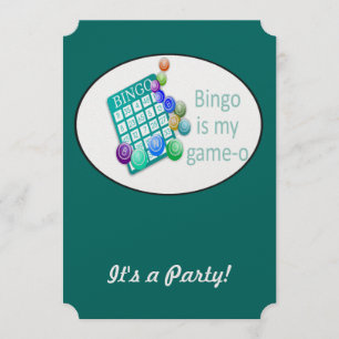 Funny Quote Bingo Theme Birthday Anpassningsbar In Inbjudningar