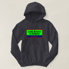 Funny Quote Corgi Service in Training Hoodie