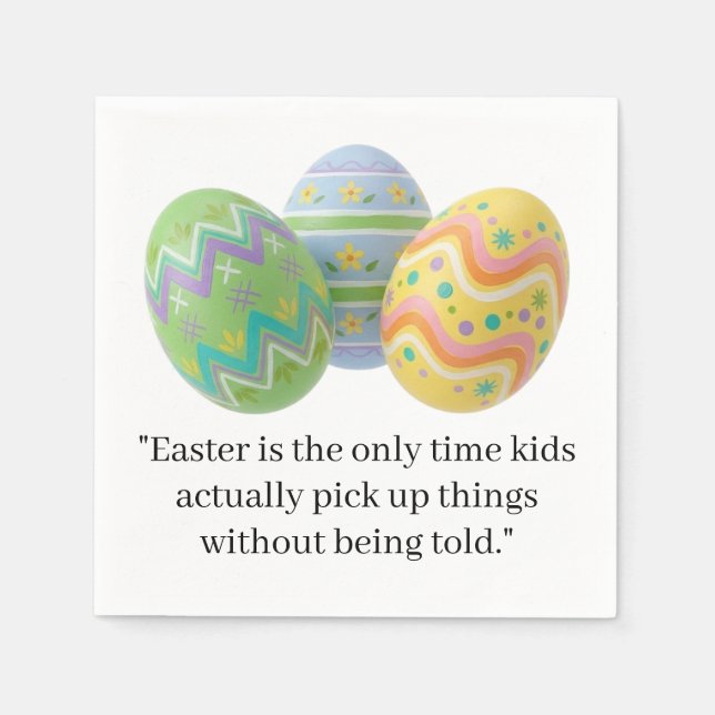 Funny Quote easter  Pappersservett (Framsidan)