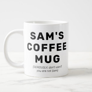 Funny Quote Gag Gift Personlig Coffee Mugg Jumbo Mugg