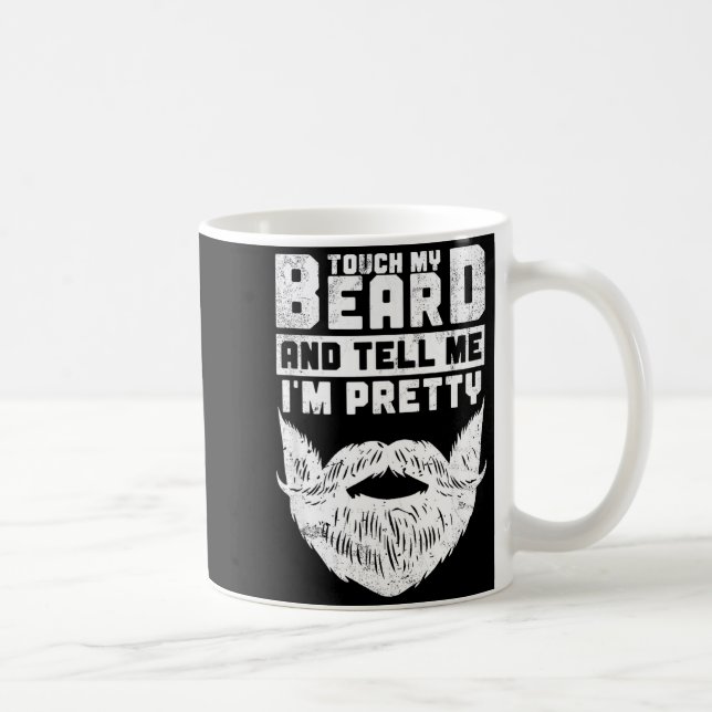 Funny Quote Gift For Bearded Men And Beard Lovers  Kaffemugg (Höger)