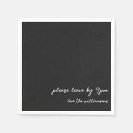 Funny Quote Introvert Humor Custom Party Black  Pappersservett
