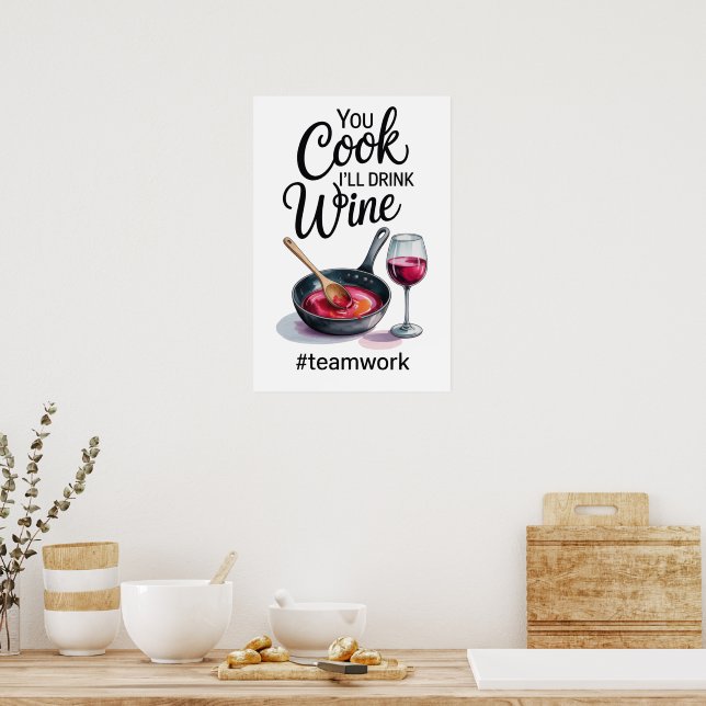 Funny Quote Kitchen Poster (Kök)