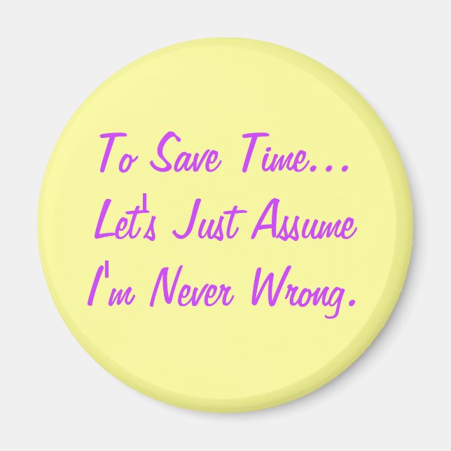 Funny Quote Magnet (Framsidan)