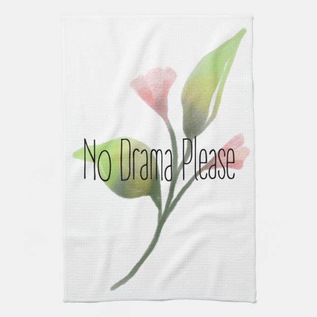 Funny Quote No Drama Please Decor For Home Kökshandduk (Vertikal)