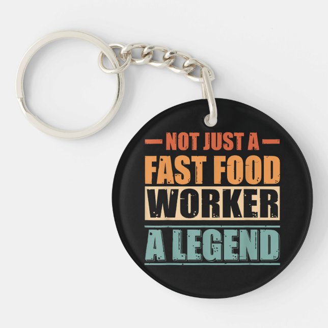 Funny Quote Retro Fast Food Worker (Framsidan)