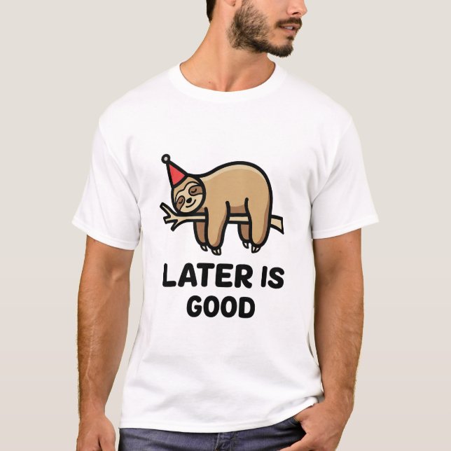 Funny Quote T-Shirt with Minimal Icon (Framsida)