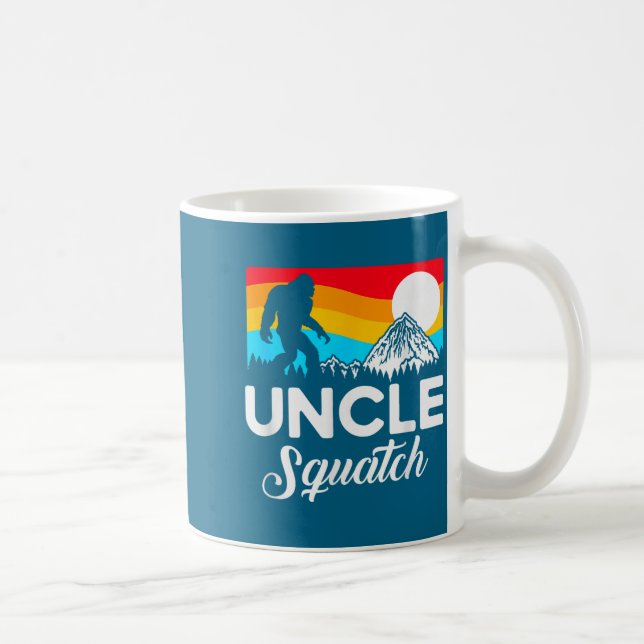 Funny Quote Uncle Bigfoot Squatch  Kaffemugg (Höger)
