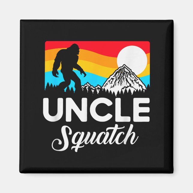 Funny Quote Uncle Bigfoot Squatch  Magnet (Framsidan)