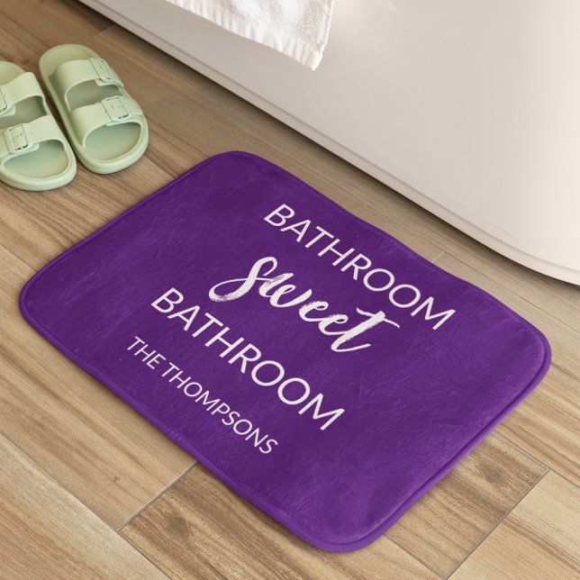Funny Quote Violet Bath Mat Badrumsmatta (Skapare uppladdad)