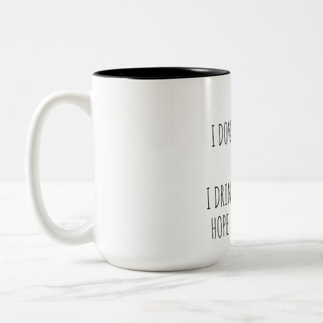 Funny quotes Coffee Cup  Två-Tonad Mugg (Vänster)