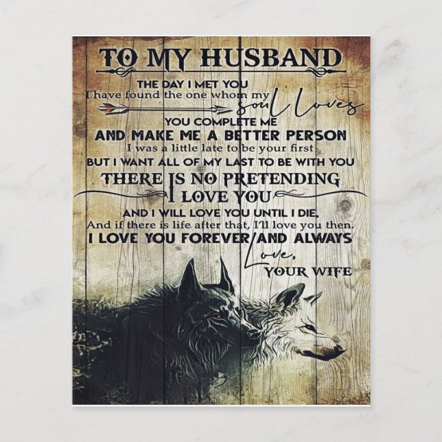 Funny Quotes To My Husband | Gift For Husband | (Framsida)