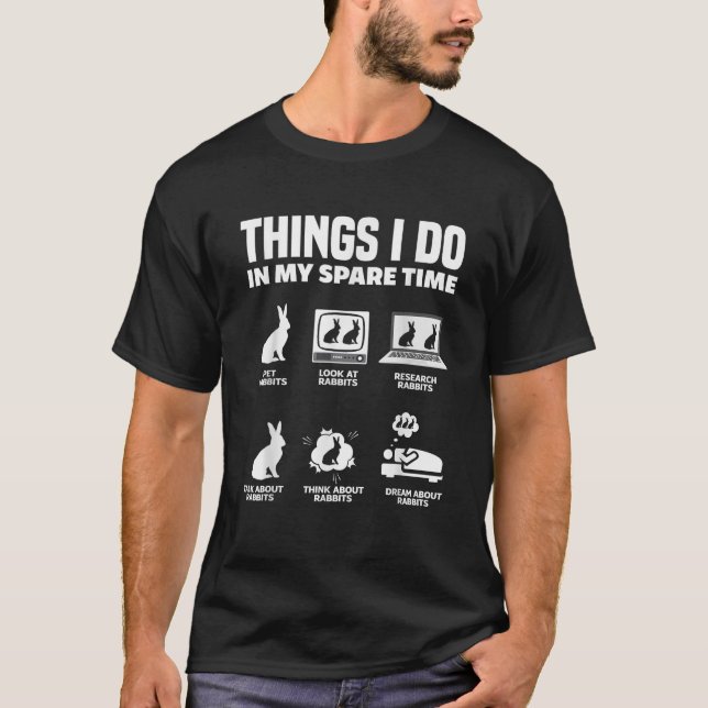 Funny Rabbit Älskare Rabbit Owner T Shirt (Framsida)