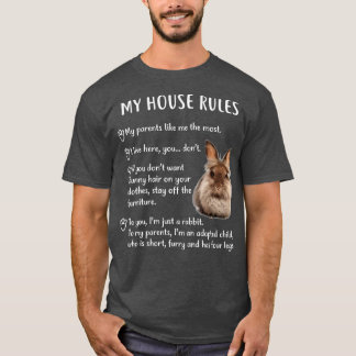 Funny Rabbit, My House Regler Lionhead Bunny T Shirt