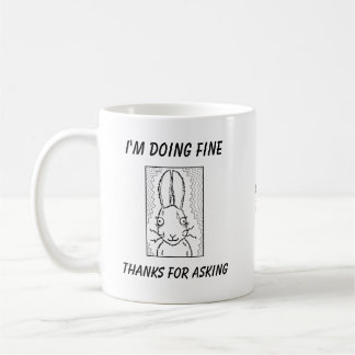 Funny Rabbit Tecknad Kaffemugg