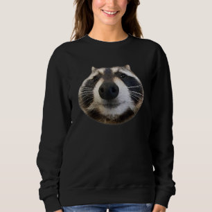 Funny Raccoon Ansikte Humor Dank Meme Sopor Panda T Shirt