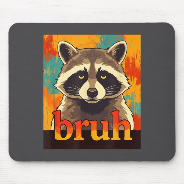 Funny Raccoon Bruh Meme Teens Boys Girls Men Graph Musmatta (Framsidan)