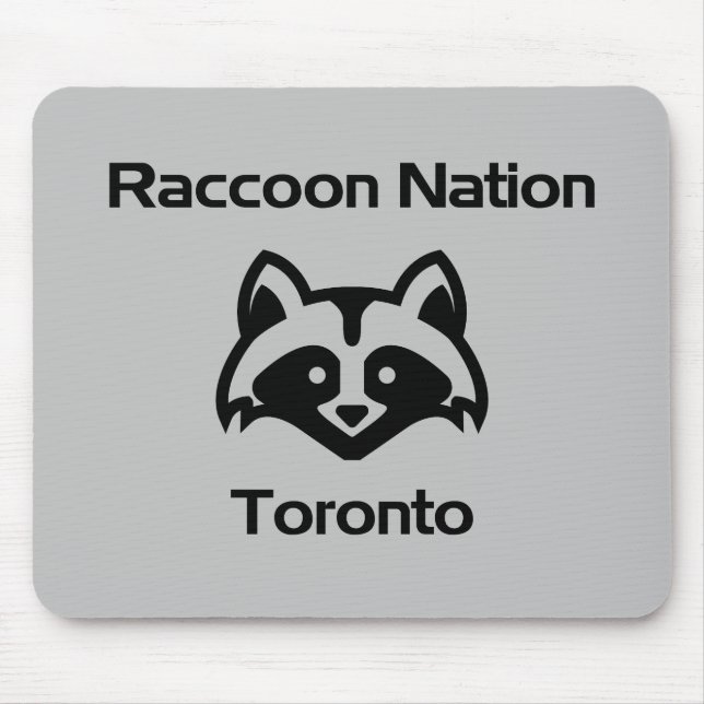 Funny Raccoon Nation Toronto Light-Monotone Musmatta (Framsidan)