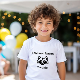 Funny Raccoon Nation Toronto Light-Monotone T Shirt