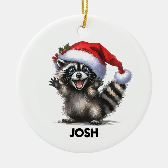Funny Raccoon Ornament (Framsidan)