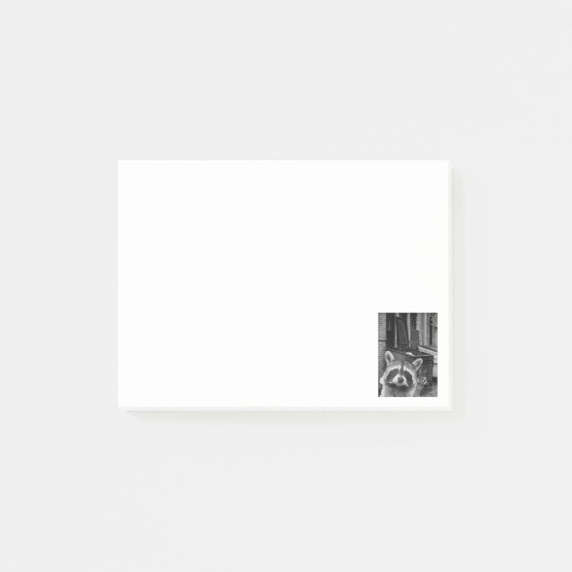 Funny Raccoon Selfie Raccoon Funny Raccoon Post-it Block (Framsida)