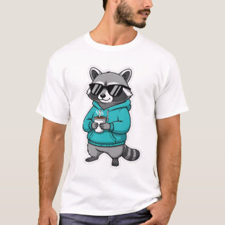 Funny Raccoon Shirt | Coffee Lover Gift T Shirt