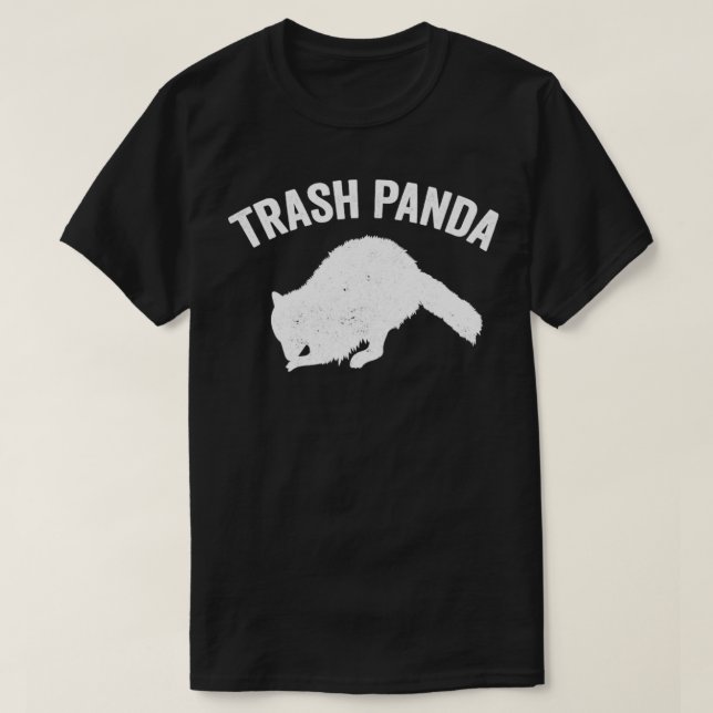 Funny Raccoon Sopor Panda1 T Shirt (Design framsida)