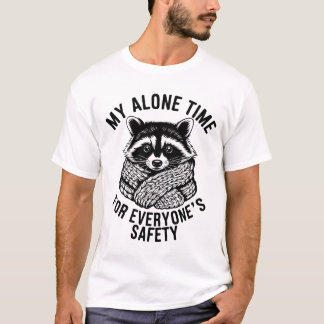 Funny Raccoon T-Shirt Design - tvättskjorta