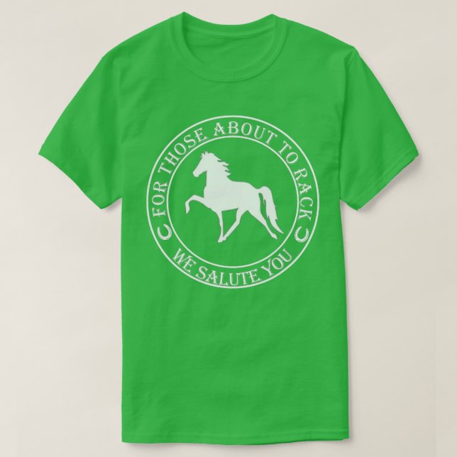 Funny Racking Horse T Tennessee Walking Horse T Shirt (Design framsida)