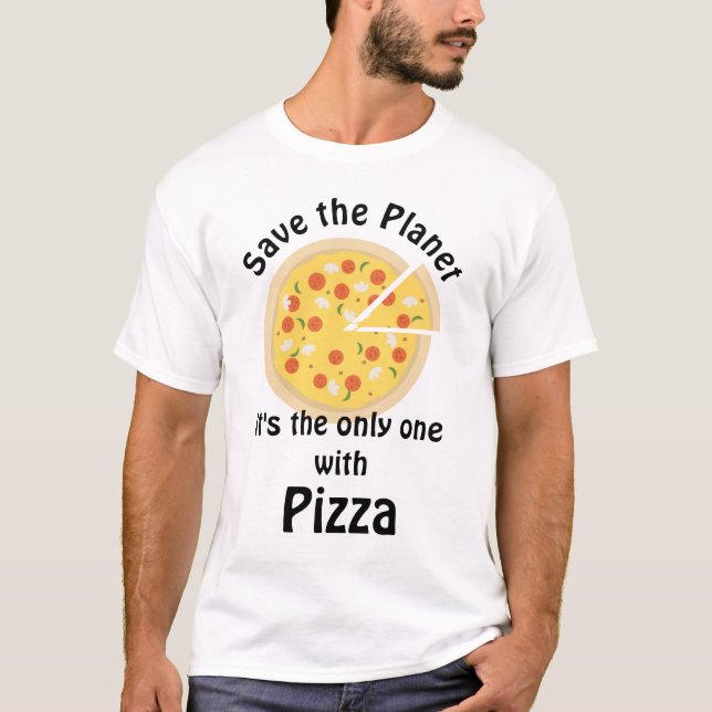 Funny Räddat planetet offert T Shirt (Framsida)
