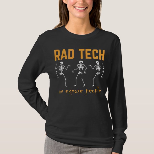 Funny Radiolog Skeletons Xray Radiology T Shirt (Framsida)