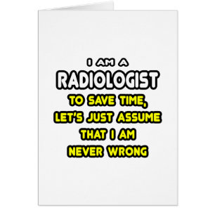 Funny radiolog T-Shirts och Gifts Hälsningskort