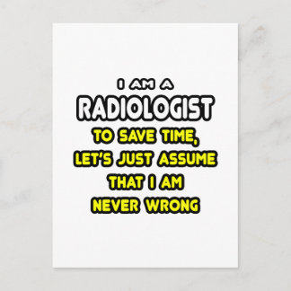 Funny radiolog T-Shirts och Gifts Vykort