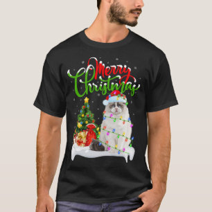 Funny Ragdoll Cat Lover Julafton Lighting Ragdoll T Shirt