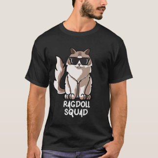 Funny Ragdoll Cat Squad Mamma inför jul T Shirt