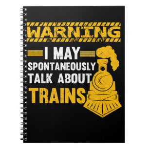 Funny Railfan Quote Trainspotter Tåg Älskare Rai Anteckningsbok
