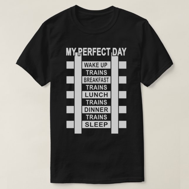 Funny Railroad Locomotive Train Lover Gift x27My P T Shirt (Design framsida)