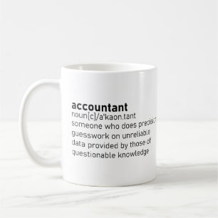 Funny räkenskapsdefinition kaffemugg